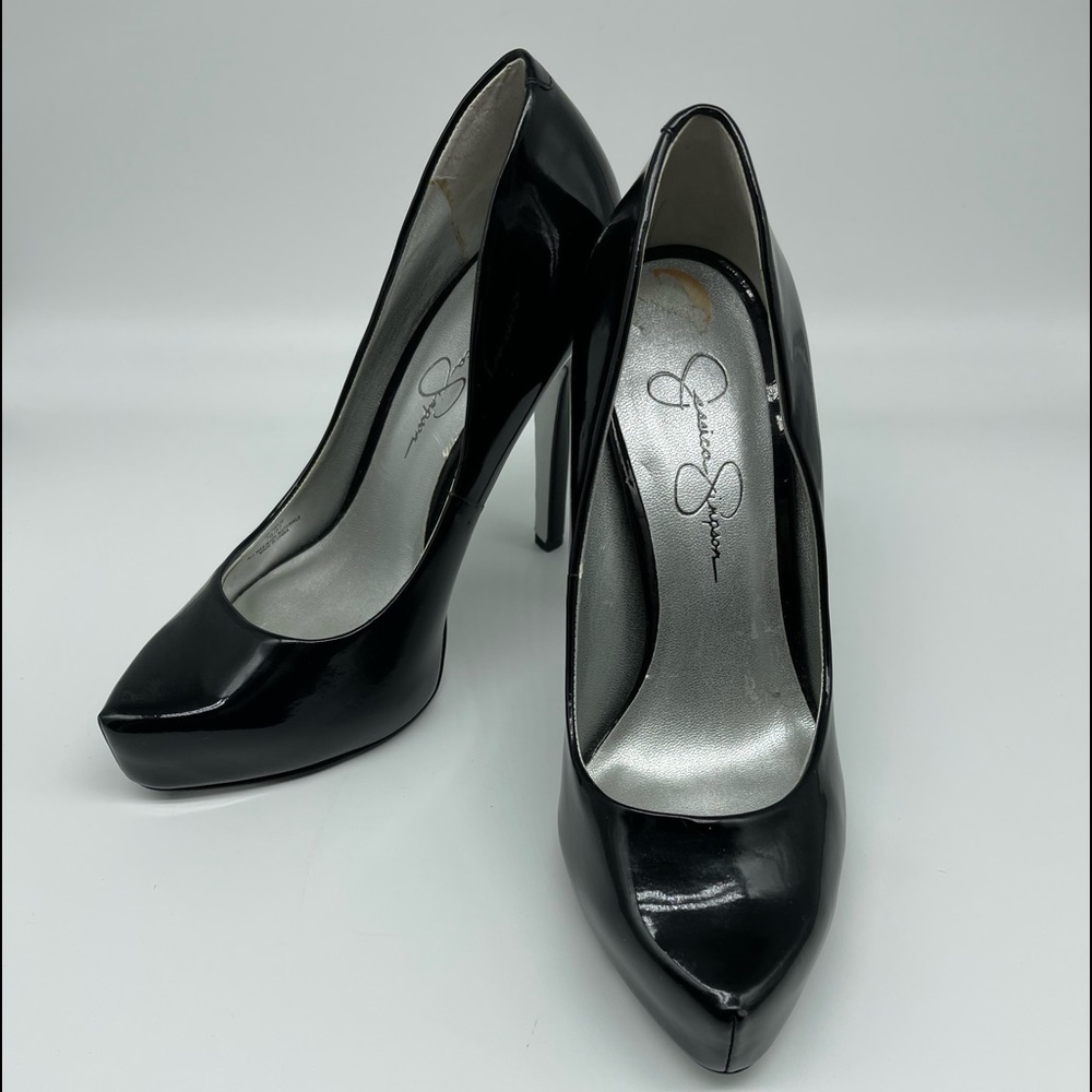 Jessica Simpson Patent Leather Look Pumps size 7 Black